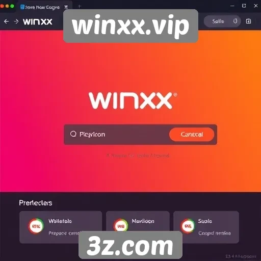 Interface do usuário do site winxx.vip é intuitiva